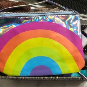 Iridescent Silver/Rainbow Crossbody Bag